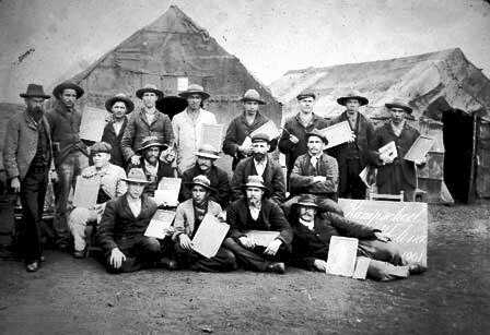 Boer PoWs in their camp