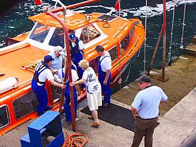 Alighting on St Helena