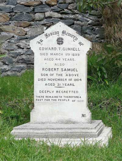 Robert Gunnells grave, St. Matthews churchyard