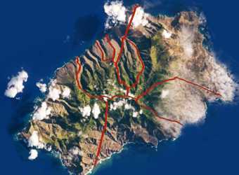 Districts of St Helena