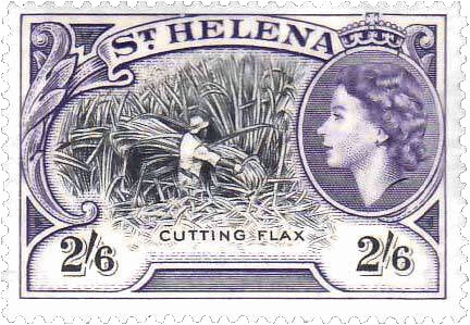 Flax on postage stamps