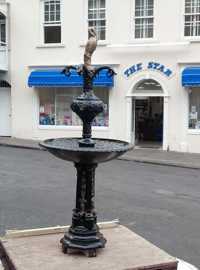 Replica fountain (test siting, August 2019)