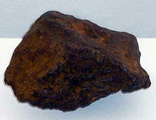 A rock from Horse Point believed to contain manganese oxide