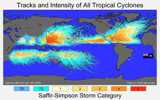 Global cyclone tracks