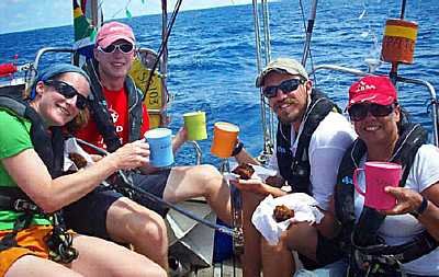 Christmas Day at sea for the crew of Patches