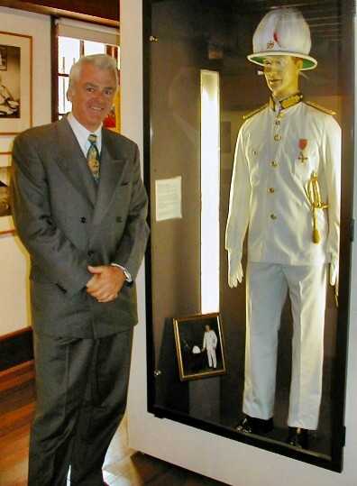 Governor Clancy visits the uniform