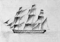 Sketch of HMS Northumberland