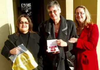 MBE, with daughters Anne & Marianne, 2007