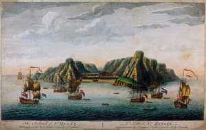 The Island of St Helena, belonging to The East India Company of England, Jan Van Ryne, 1754