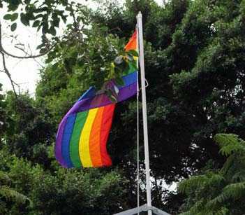 Pride Flag at Plantation House