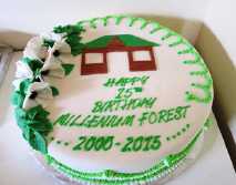 Millennium Forest 15th cake