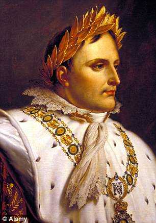 Keen student: Napoleon, depicted in a portrait painting (left), and the TV programme Clash of the Generals (right), attempted to learn English while in exile following the Battle of Waterloo