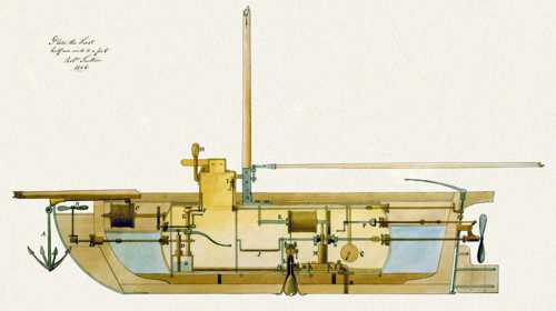 A submarine of the period that was probably the inspiration for Johnsons plans