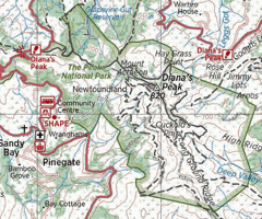 Extract from the Official Island Map, 2020