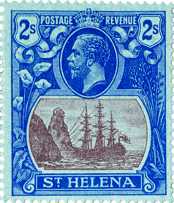 Postage stamp, King George V, 2s