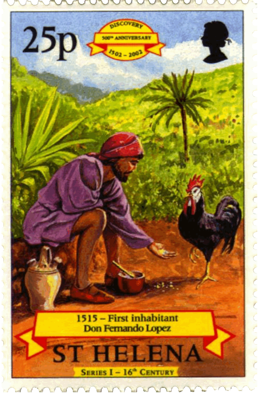 Lopez on a postage stamp