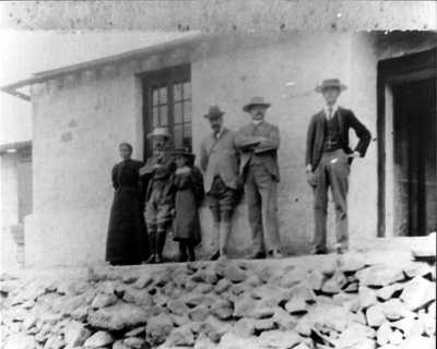 Family with Robert (right)