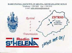 2006 Radio St Helena Day QSL Card