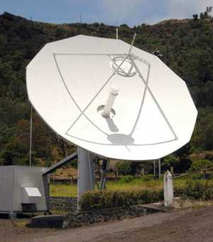 Satellite ground station dish