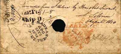 Letter forwarded by Saul Solomon, 1834