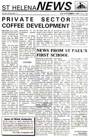 Article in the St Helena News, 16th September 1994