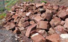 Spire stone stored in Ruperts