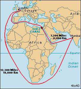 Suez Canal illustrated