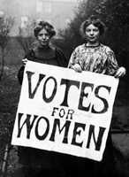 Suffragettes Annie Kenney and Christabel Pankhurst